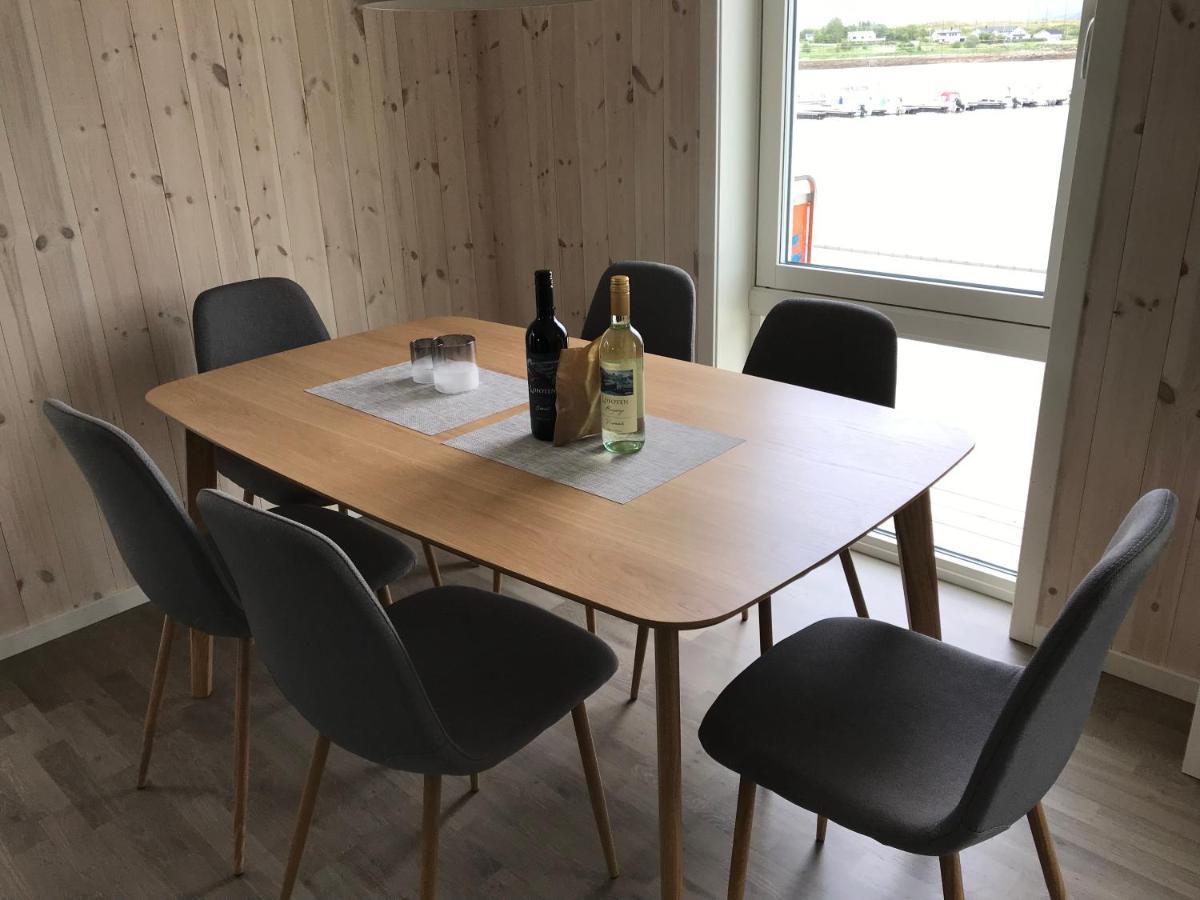Nappstraumen Seafront Cabin 레크네스 외부 사진